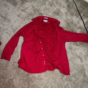 Red dress shirt